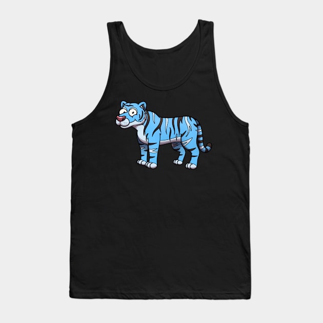 Cute Water Tiger Tank Top by TheMaskedTooner